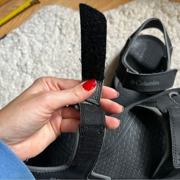 COLUMBIA Mens RIPTIDE II Black and Gray SANDALS Size 11 - Picture 9 of 11